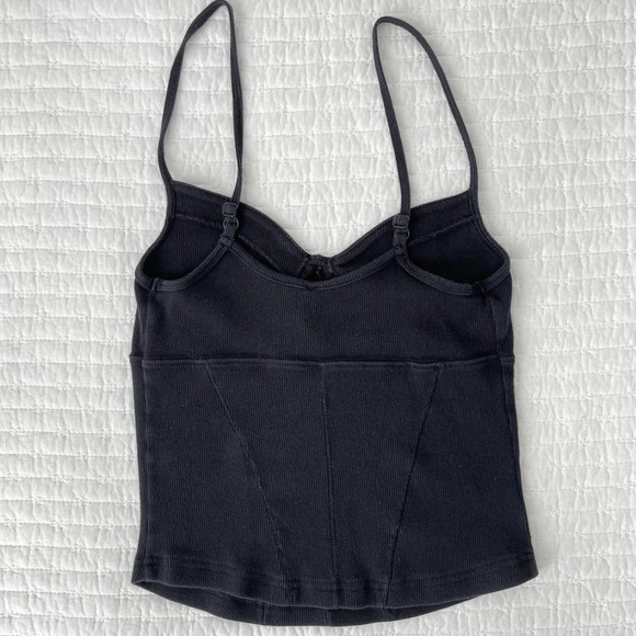 🎄Free People Intimately More In Love Corset Cami - Black - Picture 3 of 11